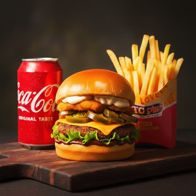 Smoke House BBQ Burger Meal