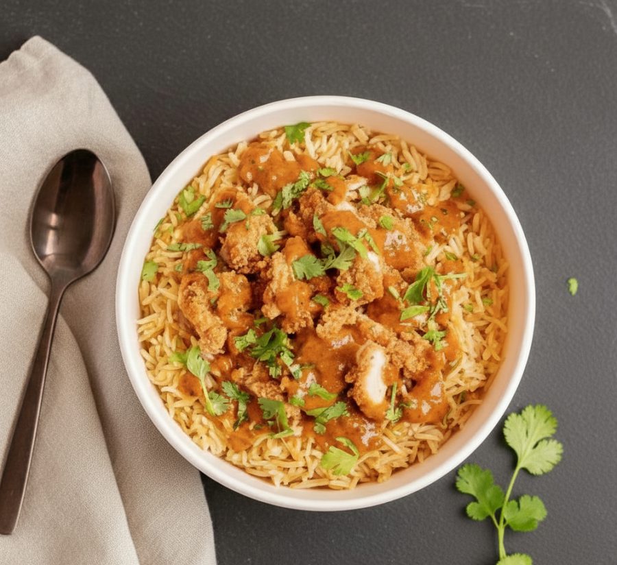 Butter Chicken Rice Bowl