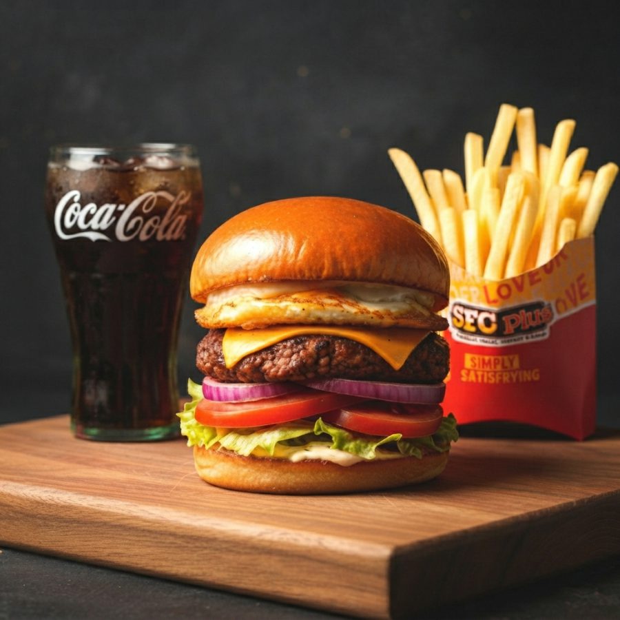 Sunny Stacks Burger Meal